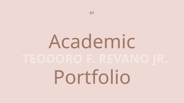 Academic Portfolio-Revano Academic Portfolio-Revano