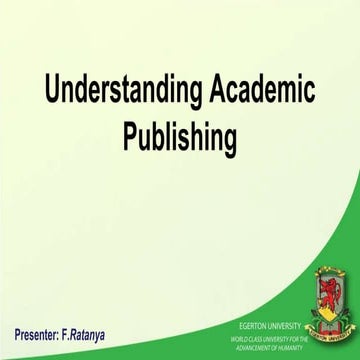 Virtual training on Academic publishing 