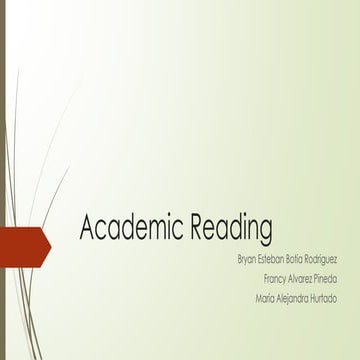 Academic reading