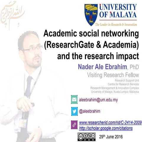 Academic social networking (ResearchGate & Academia) and the research impact