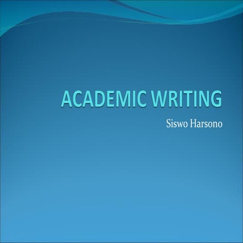 Academic Writing