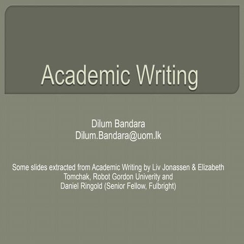 Academic writing