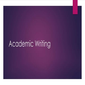 Academic writing | PPT