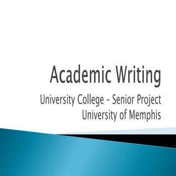 UNIV 4995: Academic Writing