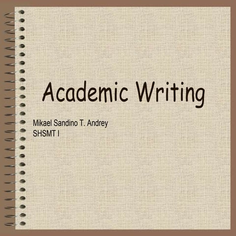 Academic writing
