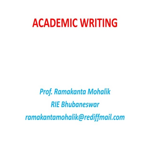 Academic writing