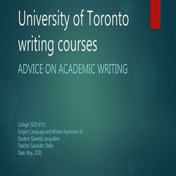 Academic writing  