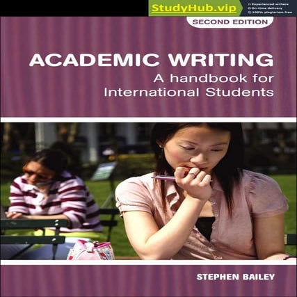 Academic Writing A Handbook For International Students