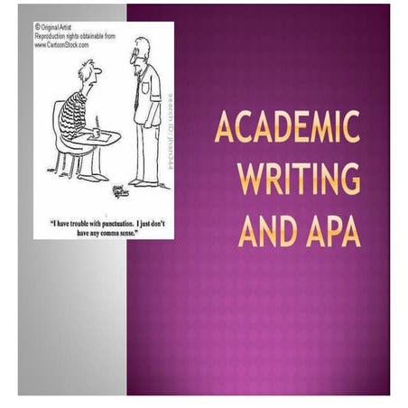 Academic Writing And APA | PPT