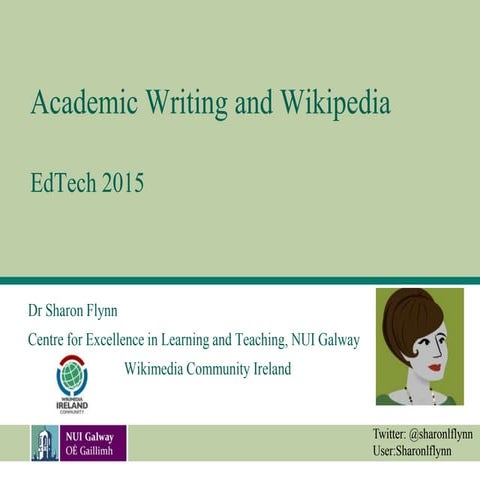 Academic writing and wikipedia