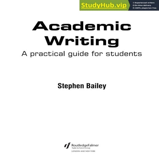 From Inquiry To Academic Writing A Practical Guide Academic Writing A Practical Guide For Students | PDF