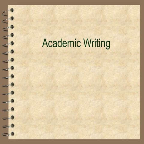 Writing Skills- Academic Writing, Are you up for it?