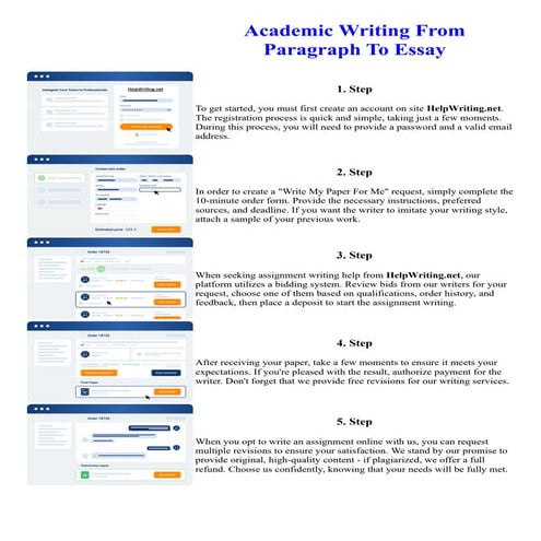 Academic Writing From Paragraph To Essay