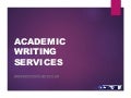 Professional academic writing services