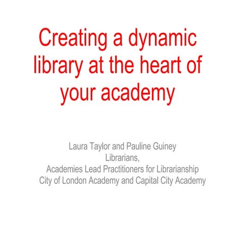 Creating a Dynamic Library at the heart of your Academy