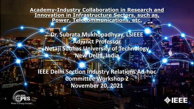 Academy-Industry Collaboration in Research and Innovation in Infrastructure S...