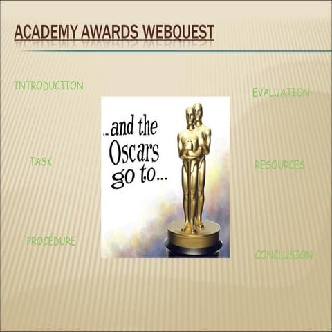 Academy awards webquest