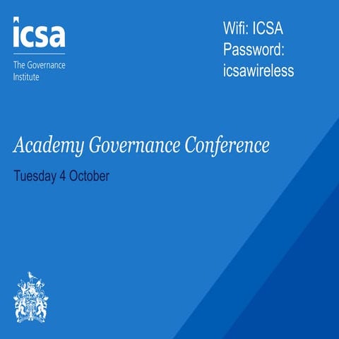 Academy governance conference slides