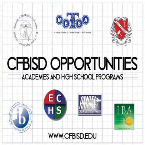 CFBISD Opportunities: Academies and High School Programs | PPT