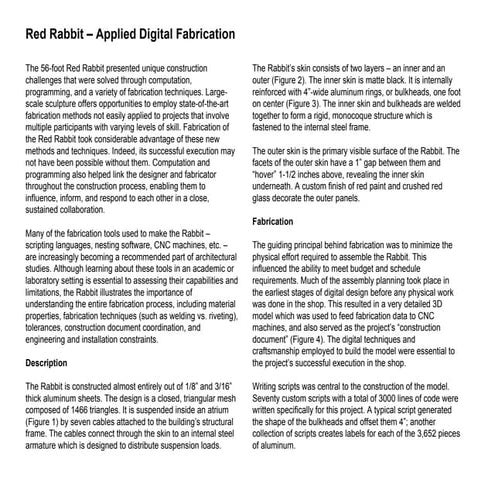 Acadia2011 - Red Rabbit | PDF
