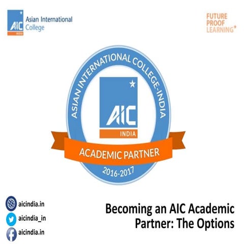 Academic Partnership with Asian International College - India 