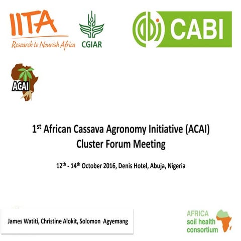 ACAI ASHCII-CABI presentation by James Watiti, Christine Alokit, Solomon Agye...