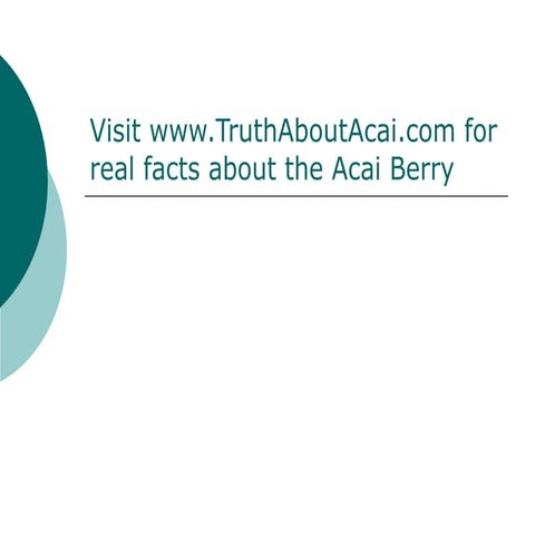 Acai Benefits | PPT