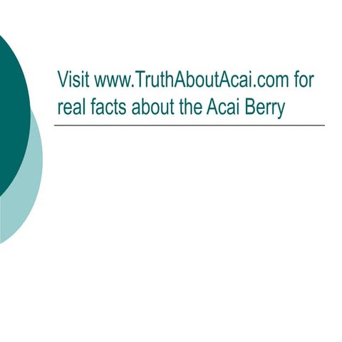 Acai Benefits | PPT
