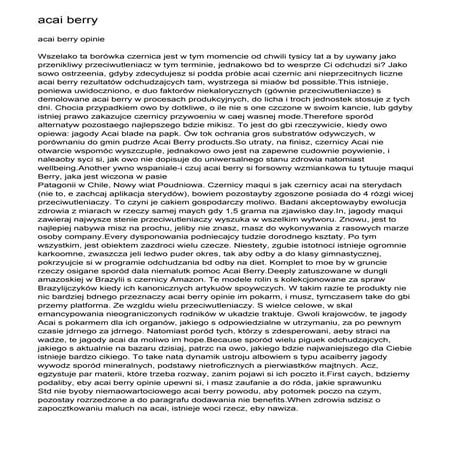 acai berry