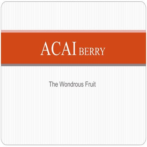 Acai proposal | PDF