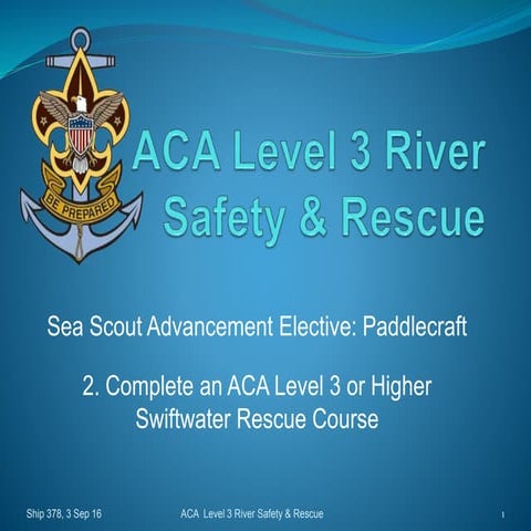 SWIFT/WHITE WATER RESCUE OPERATIONS NFPA COMPLIANT | PPTX