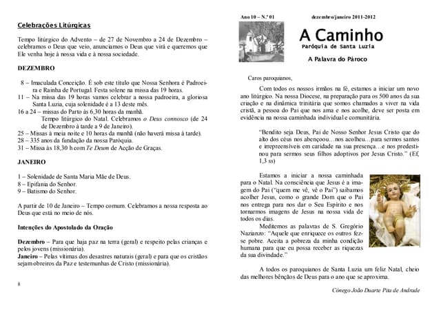 "A caminho" Dezembro 2011/Janeiro 2...