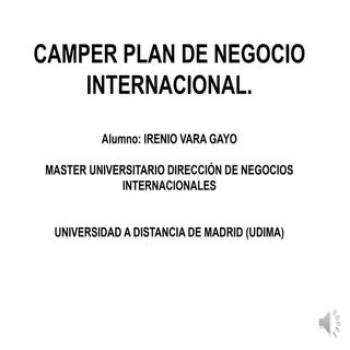 A camper plan de negocios  irenio v...