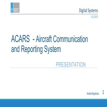 ACARS - Aircraft Communication Adressing and Reporting System