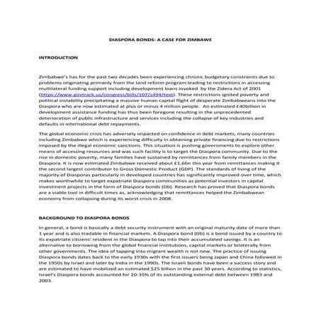 The Role of Diaspora Bonds in Fueling Bangladesh's Infrastructure | PDF