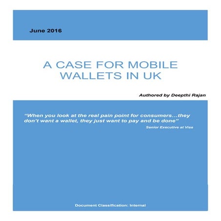 A case for mobile wallets in UK