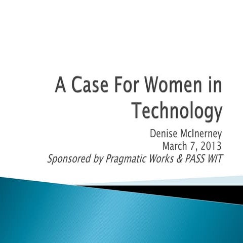 A case for women in technology