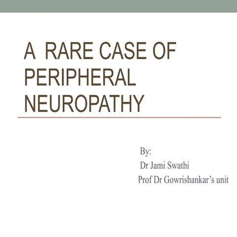 A Case of Peripheral Neuropathy
