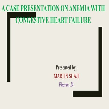 Congestive Heart Failure Case Presentation | PDF