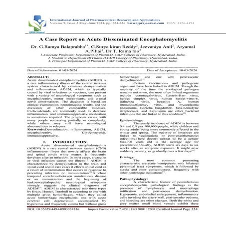 A Case Report on Acute Disseminated Encephalomyelitis.pdf