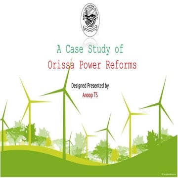 A case study of odisha power reforms | PPTX