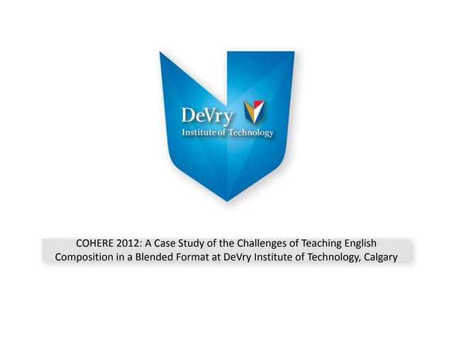 A case study of the challenges of teaching english composition