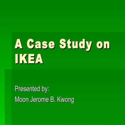 A case study on ikea
