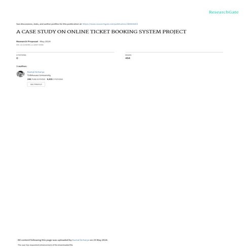 A CASE STUDY ON ONLINE TICKET BOOKING SYSTEM PROJECT.pdf