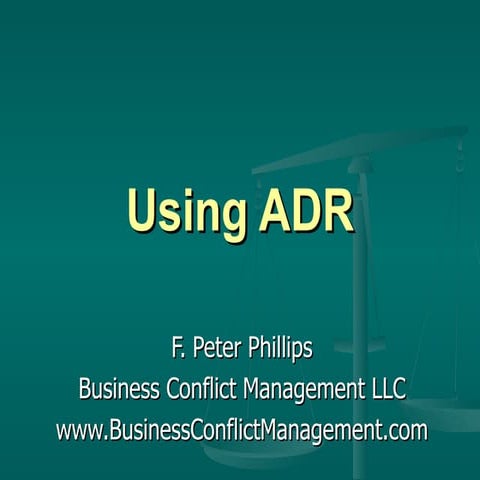 ADR Skills for Judges | PPT