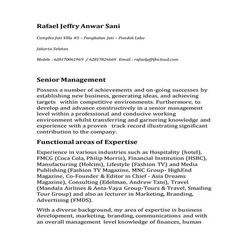 Erwin Sugianto - Professional Resume | PDF