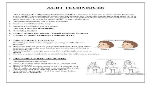 Pursed Lip Breathing Handout