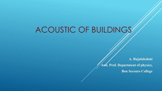 Sound Absorbtion | PPT