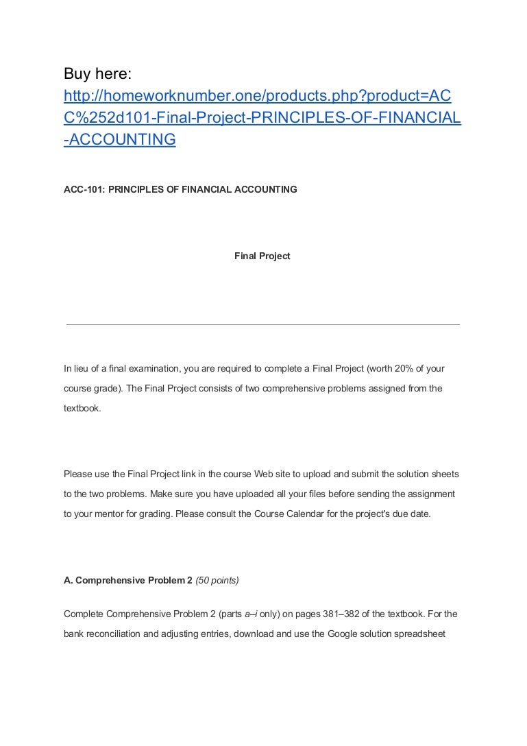 Financial management accounting 503 final assignment