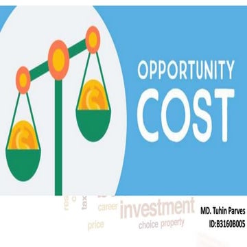 Opportunity cost